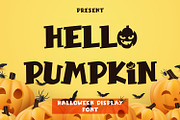 Hello Pumpkin - Halloween Display, a Handwritten Font by Arendxstudio (Thumbnail 1 of 8)