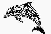 Tribal Dolphin Laser Cut Bundle, a Graphic by balal (Thumbnail 9 of 16)