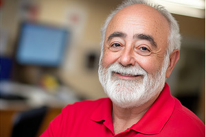 Smiling Spanish man, elder with, a Person Photo by Lermont51