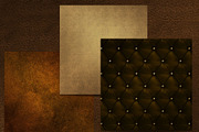 Golden Leather Digital Papers, an Illustration by Kandace Lalo Designs (Thumbnail 2 of 3)