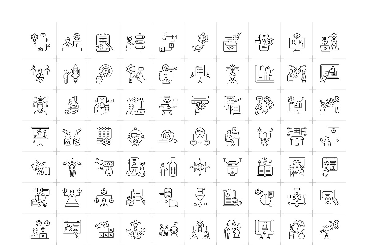 Productivity and Project Icons, an Outline Icon by Prosymbols (Photo 5 of 5)