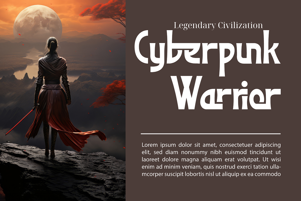Legendary Civilization Font, a Serif Font by 177Studio (Photo 2 of 8)