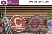 Monogram Sign - Laser Cut custom 287, a Graphic by AtacanDigital (Thumbnail 7 of 10)