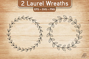 Laurel Wreath SVG PNG Bundle, an Illustration by Actual Pixel (Thumbnail 8 of 17)
