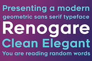 Renogare Font, a Sans Serif Font by Graphite_Studios (Thumbnail 1 of 5)