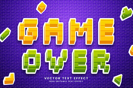 Metal Iron Vector 3d Text Effect