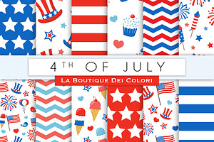 4th Of July Digital Paper