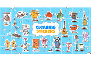 Groovy characters stickers, an Object Illustration by Buch&Bee