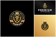 Golden Lion King Crown Royal Logo, a Branding & Logo Template by Enola99d (Thumbnail 2 of 3)