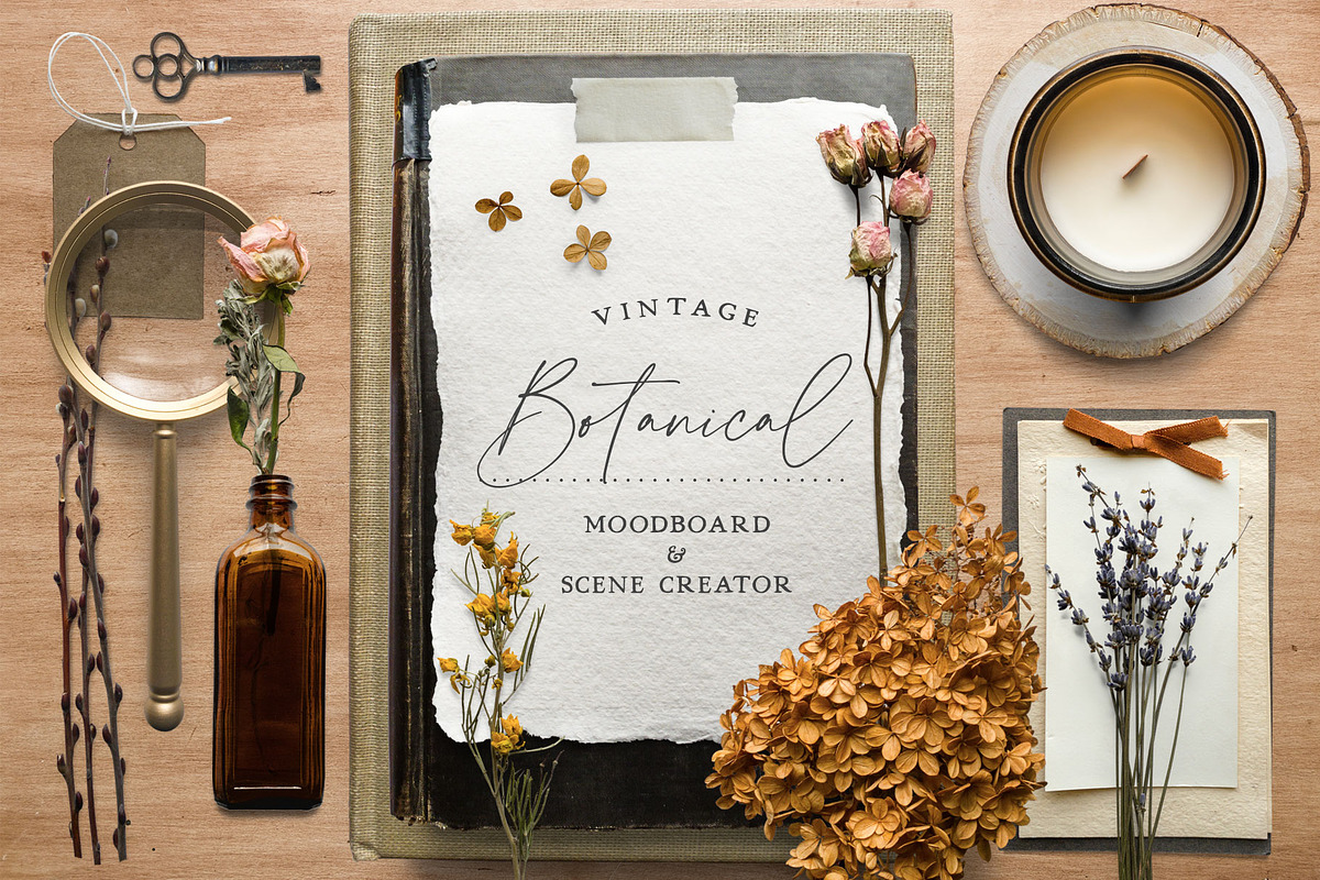 Botanical Moodboard Scene Creator, an Advertising Mockup by Eclectic Anthology (Photo 14 of 14)