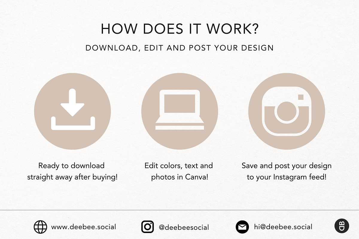 Airbnb Instagram Templates Canva, a Social Media Template by DeeBeeDesign (Photo 10 of 10)