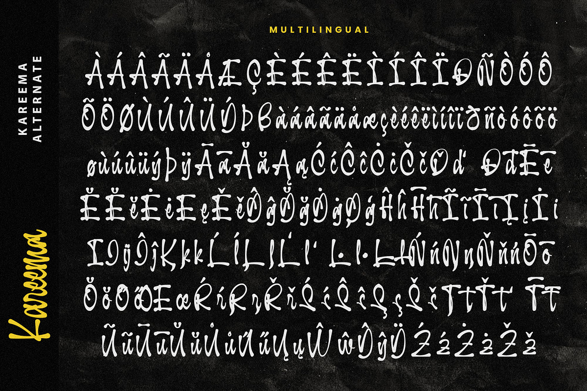 Kareema - Vintage Urban Display Font, a Handwritten Font by Azcreative Studio (Photo 10 of 12)