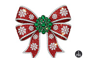 Sparkling Glitter Christmas Bow Png, an Illustration by Dream Creation (Thumbnail 1 of 5)