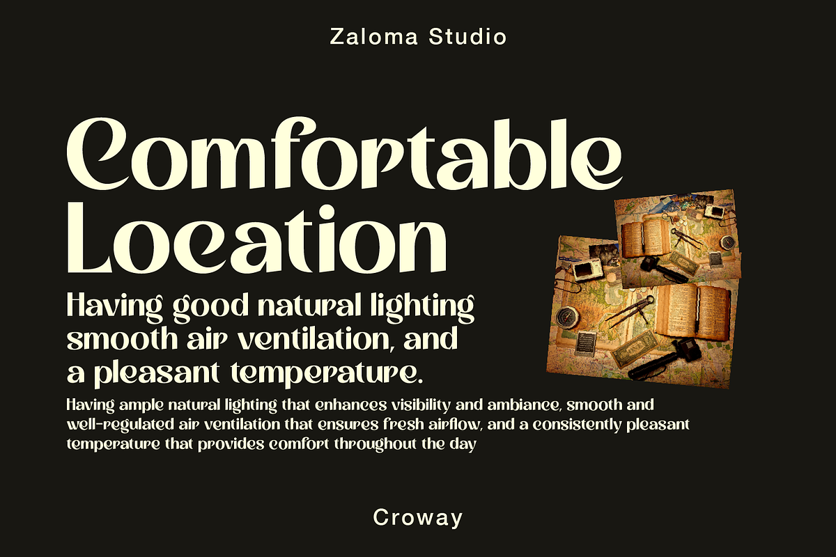 Croway, a Sans Serif Font by Zaloma Studio (Photo 4 of 20)