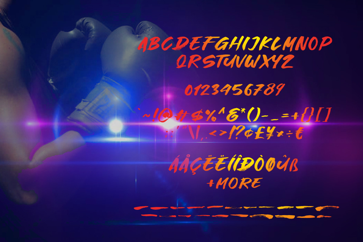 Great Fighter, a Font by khurasan (Photo 6 of 7)