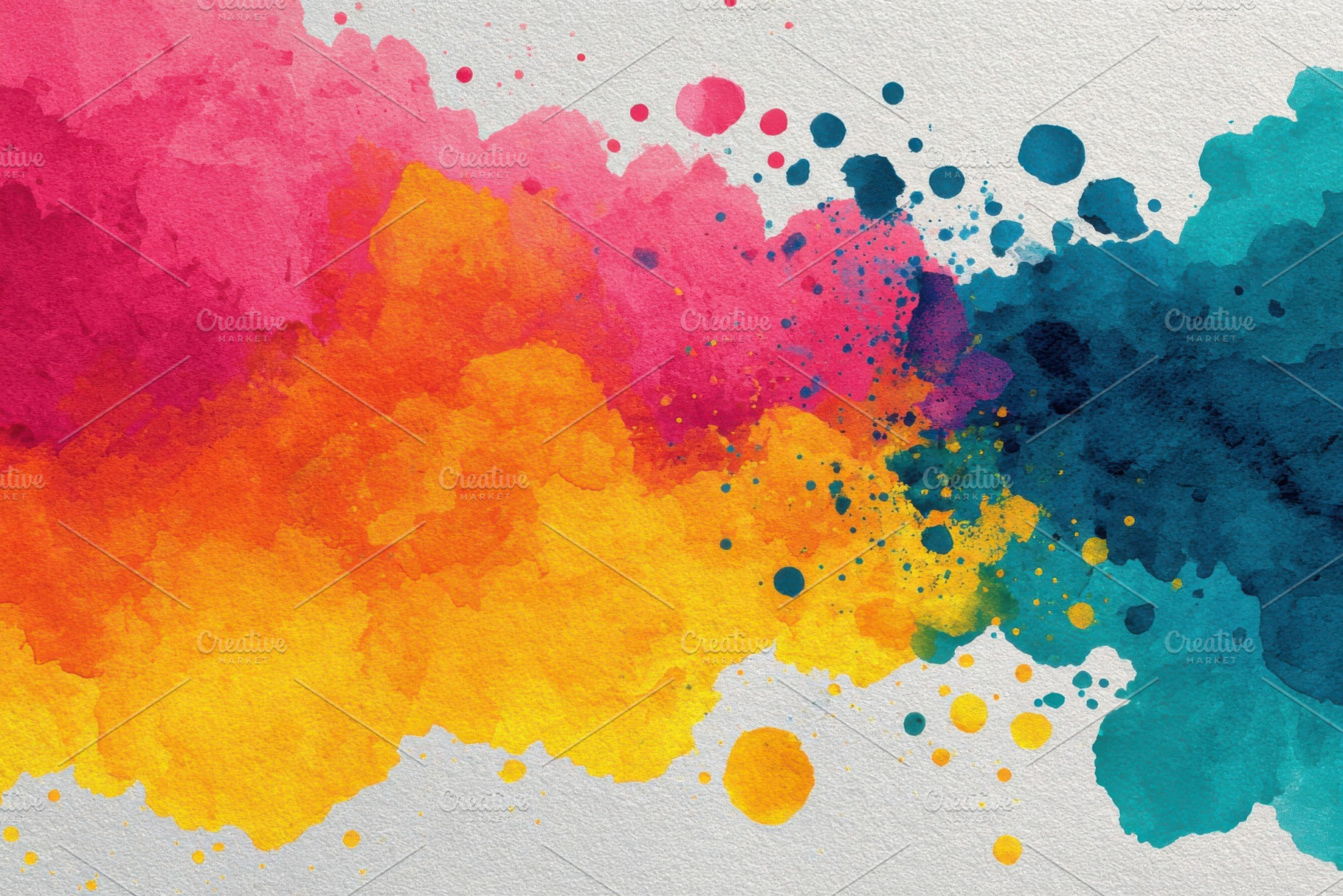 Vibrant watercolor abstract art colo, an Abstract Photo by Pixeness Studio