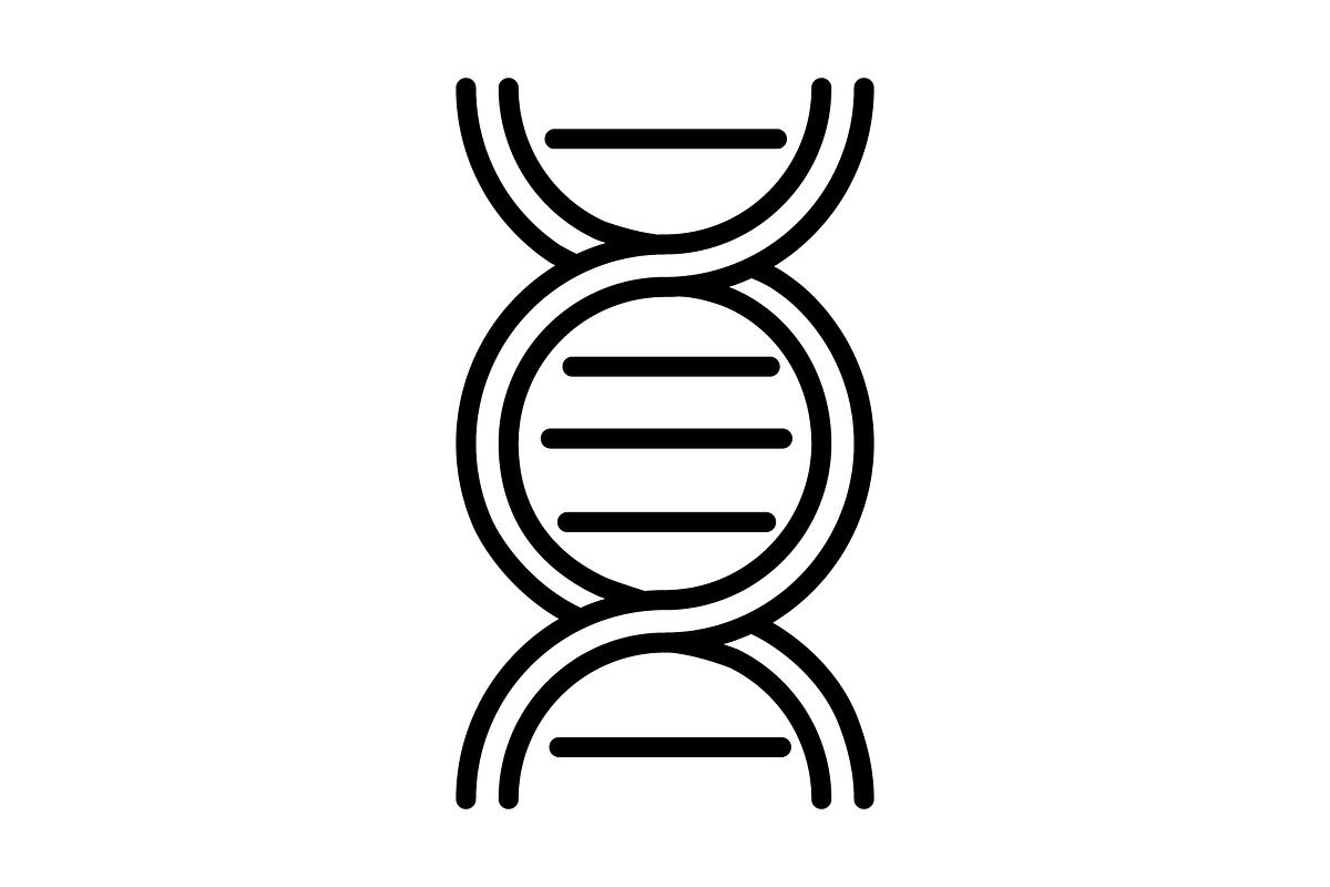 DNA icon, an Outline Icon by Sumberpangan (Photo 4 of 5)
