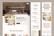 Beauty Spa & Wellness Website, an UI Kit Template by peterdraw (Thumbnail 7 of 7)