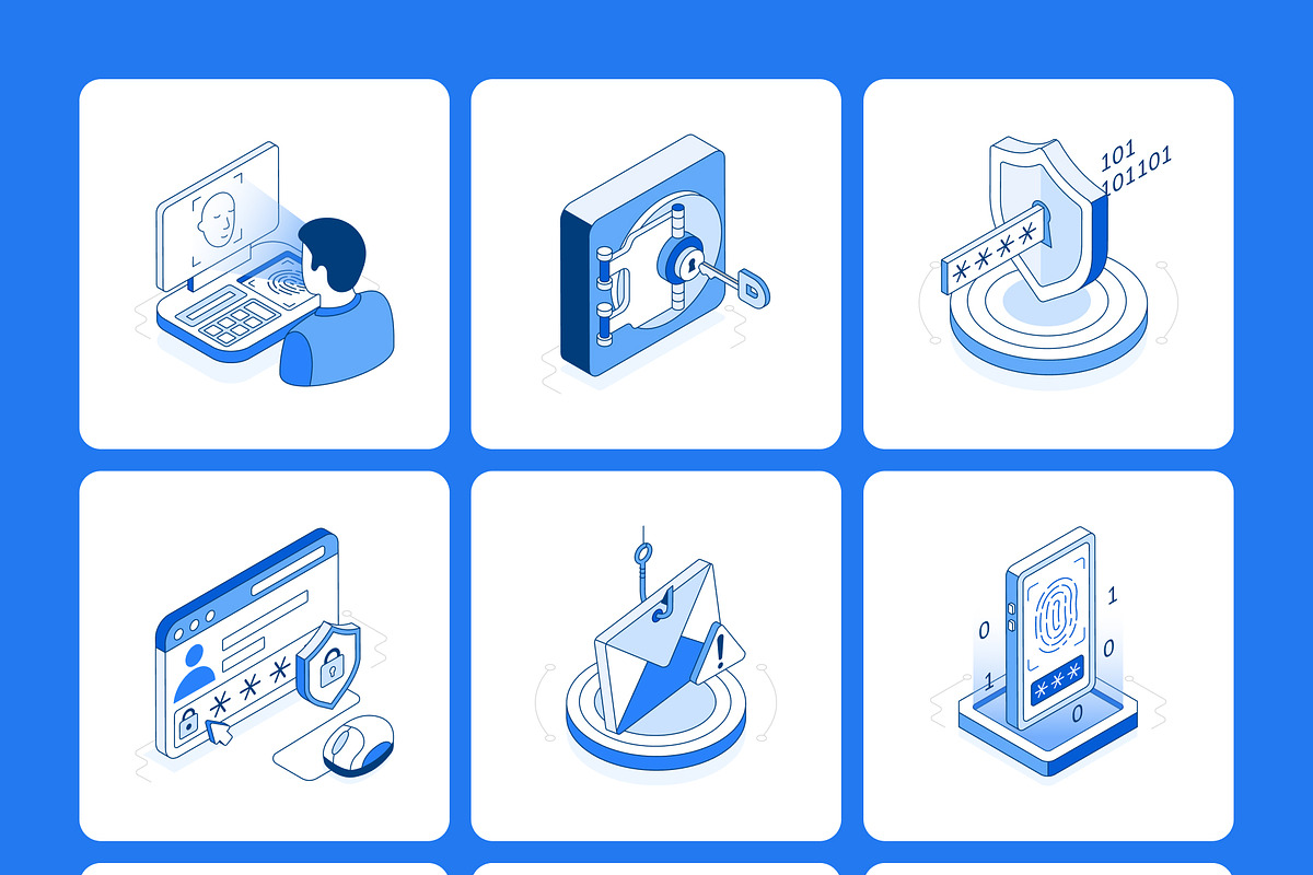 120 Cybersecurity Isometric Bundle, a Duotone Icon by Prosymbols (Photo 9 of 13)