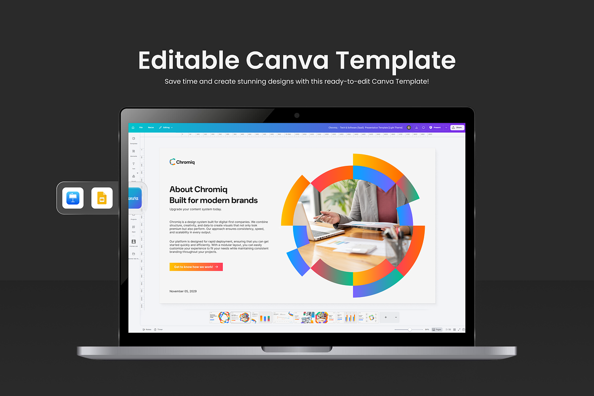 Tech & Software (SaaS) PowerPoint, a Presentation Template by SLAB! Design (Photo 6 of 7)