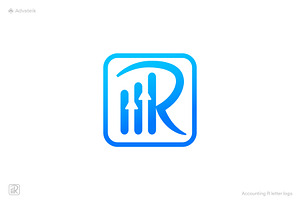 Letter R Accounting Logo Template, a Branding & Logo Template by Advateik ™