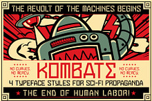 Kombate – Sci-Fi Propaganda Font