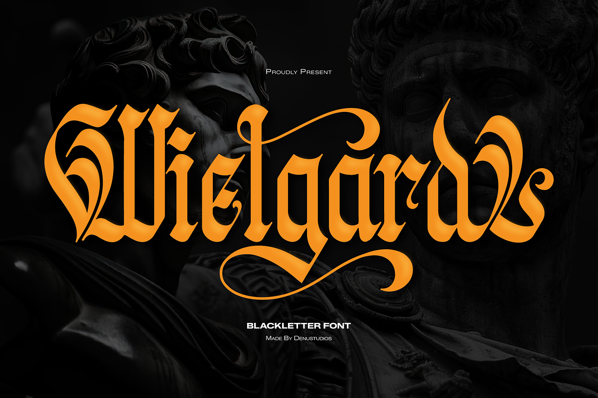 Welgard | Black Metal Font, a Blackletter Font by Denustudios (Photo 1 of 12)