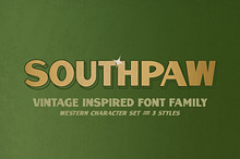 Southpaw Vintage Font Family