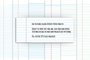 Old School Exercise Book Lined Paper, a Texture Graphic by Fendell Projects (Thumbnail 2 of 3)