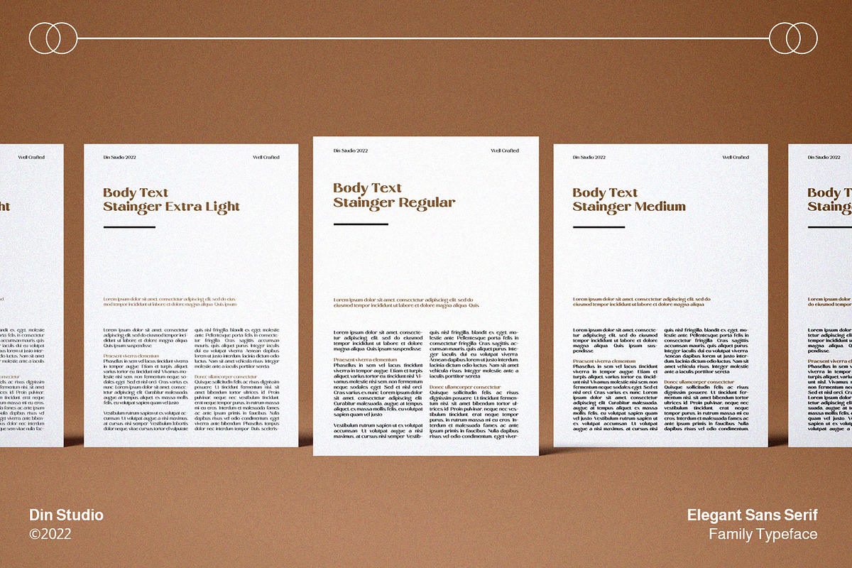 Stainger, a Sans Serif Font by din-studio.com (Photo 7 of 11)