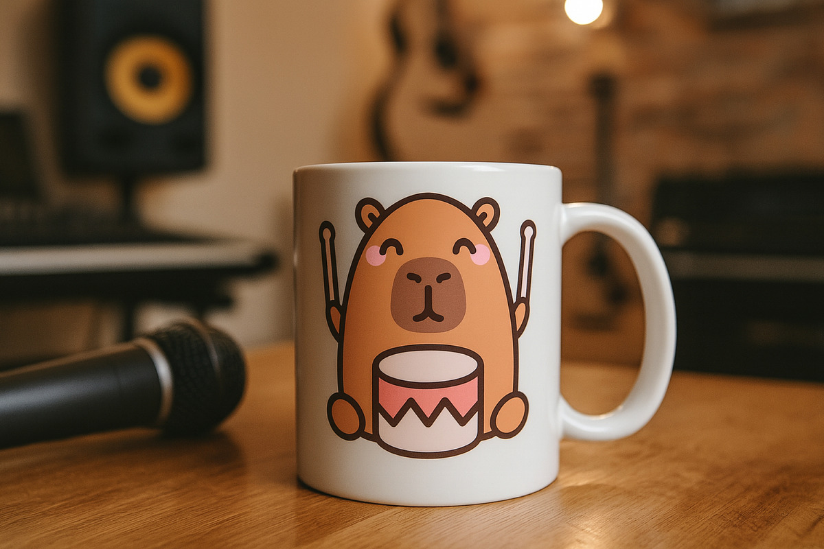 Capybara Music Clipart Set, an Animal Illustration by Palau (Photo 3 of 10)