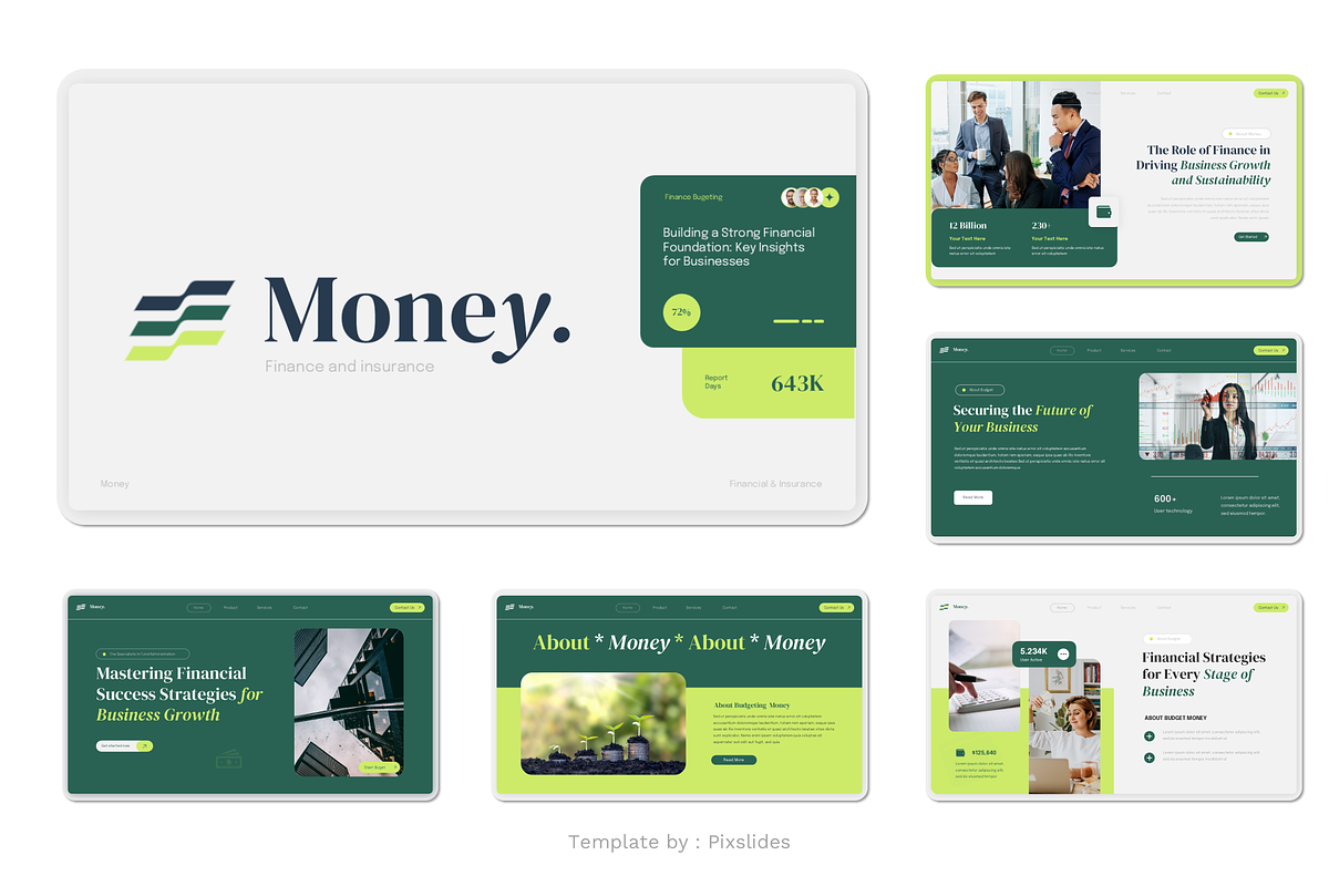Finance & Insurance Keynote, a Presentation Template by Pixslides (Photo 2 of 4)