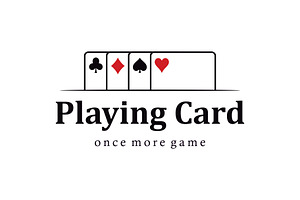 Simple Minimalist Poker Fun Game, a Branding & Logo Template by jundio studio