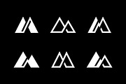Letter M Monogram Logo Mountain Peak, a Branding & Logo Template by Signatoro (Thumbnail 2 of 3)