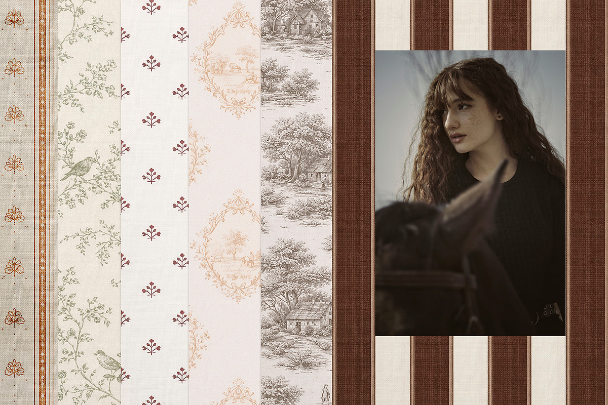 Print Language Vol.1 Vintage Set, a Background Graphic by Lidberia (Photo 9 of 11)