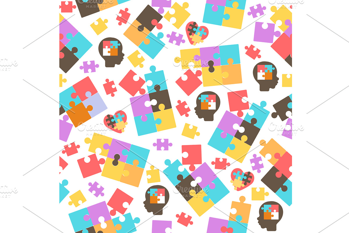 Multicolored puzzle folding picture, an Education Illustration by Vectorbuum
