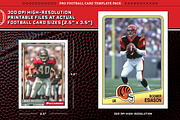 Pro Football Card Templates, a Card Template by Chris Weibring (Thumbnail 3 of 19)