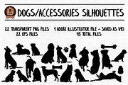 Vector Dog Silhouettes - AI/EPS/PNG, an Animal Illustration by VizualStorm (Thumbnail 2 of 3)