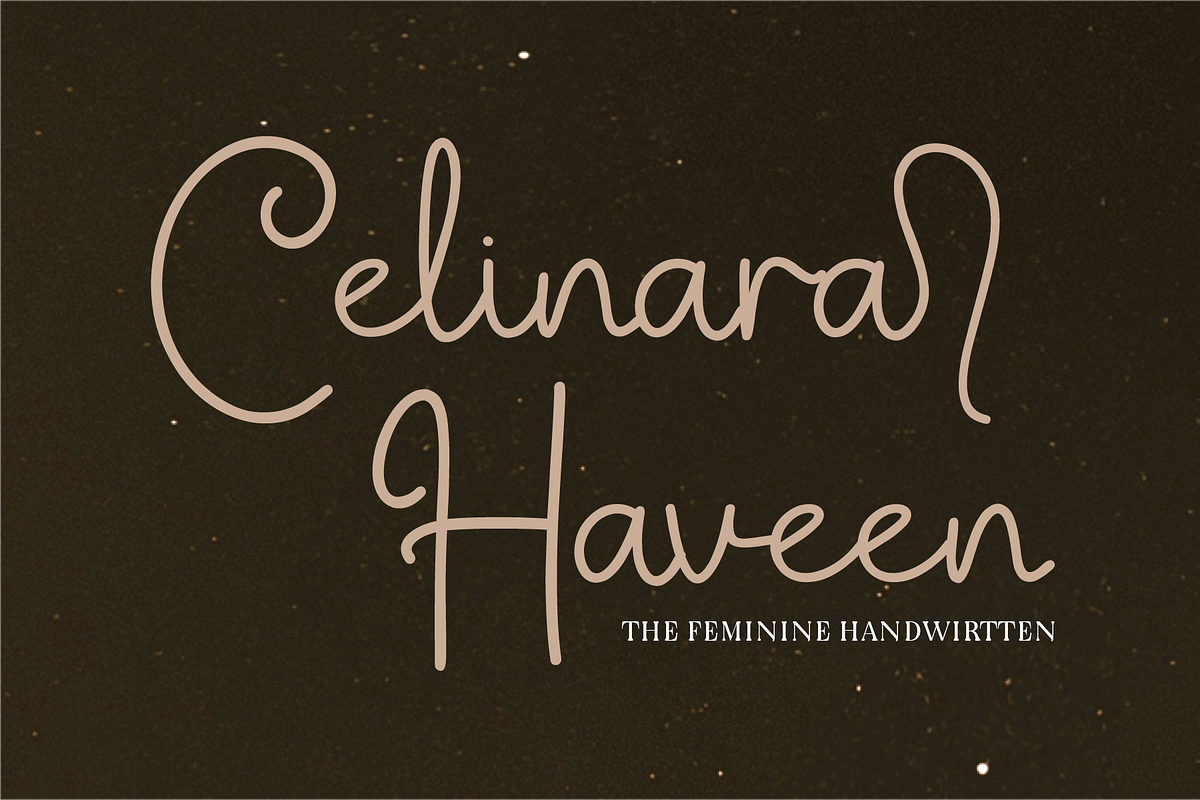 Celinara Haveen, a Handwritten Font by Indotype Foundry (Photo 1 of 10)