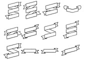 Ribbon Banners Set 5 Procreate Brush, a Brush Add-On by Disasterology Ink (Thumbnail 9 of 10)