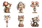 Whimsical Spring Animal Clipart, an Illustration by Design Market (Thumbnail 2 of 3)