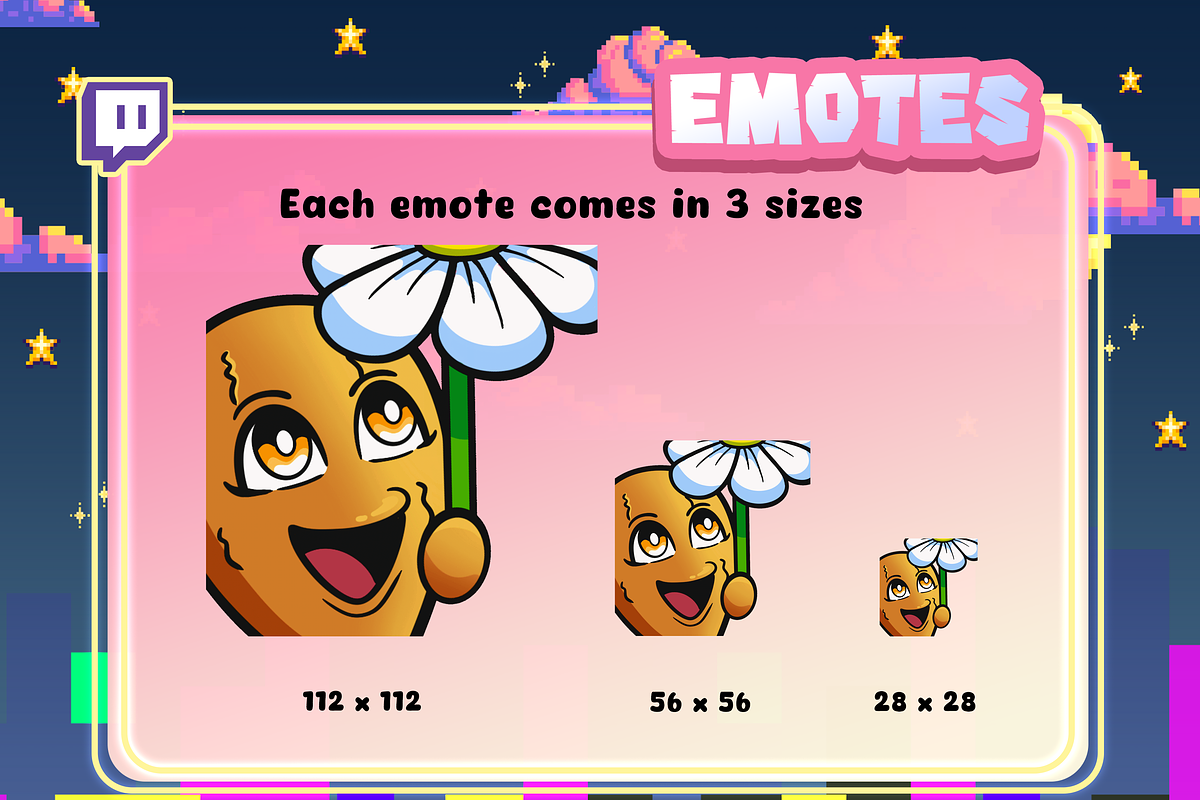 Chicken Drumstick Twitch Emotes, an Emoji Icon by Pixel Picasso Studio (Photo 2 of 5)