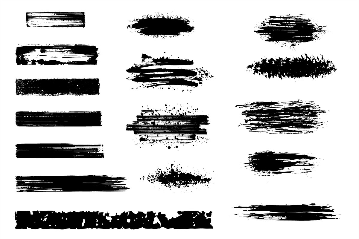 Paint Stroke Brushes. Pen Ink grunge, a Brush Add-On by ZinetroN (Photo 5 of 5)