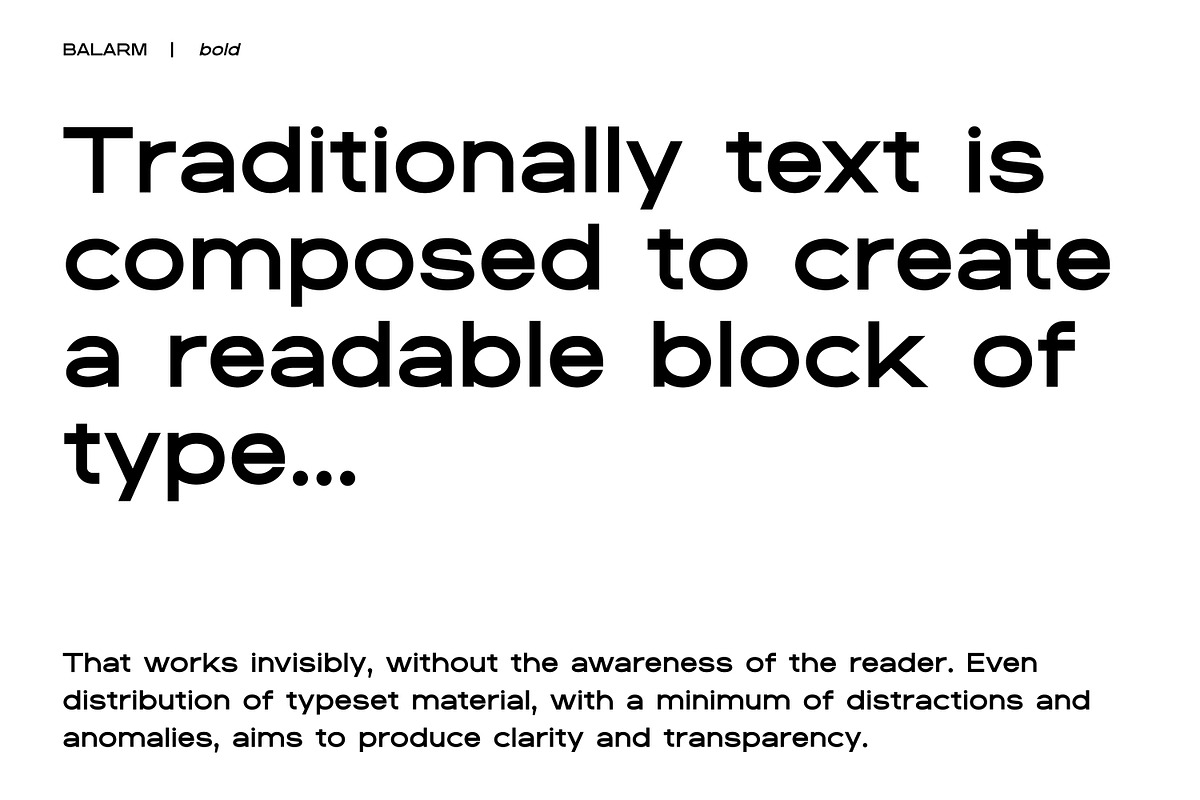 BALARM - a clean, wide sans typeface, a Sans Serif Font by Catkie - Digital Art (Photo 8 of 14)