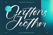 Griftons Jecthor Stylish Handwritten, a Script Font by stylishtype.co (Thumbnail 1 of 20)