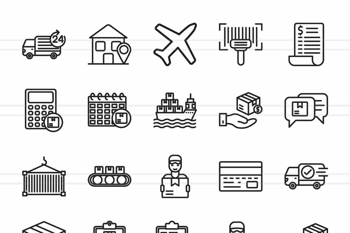 Delivery & Logistics Icons, an Icon by IconBunny (Photo 2 of 2)