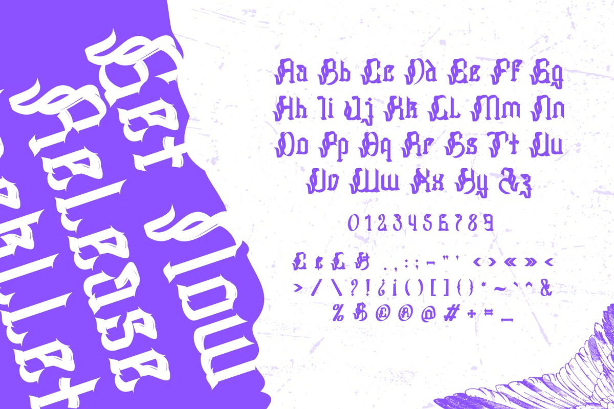 Huffles - Display Blackletter Font, a Blackletter Font by Dhabee (Photo 5 of 16)