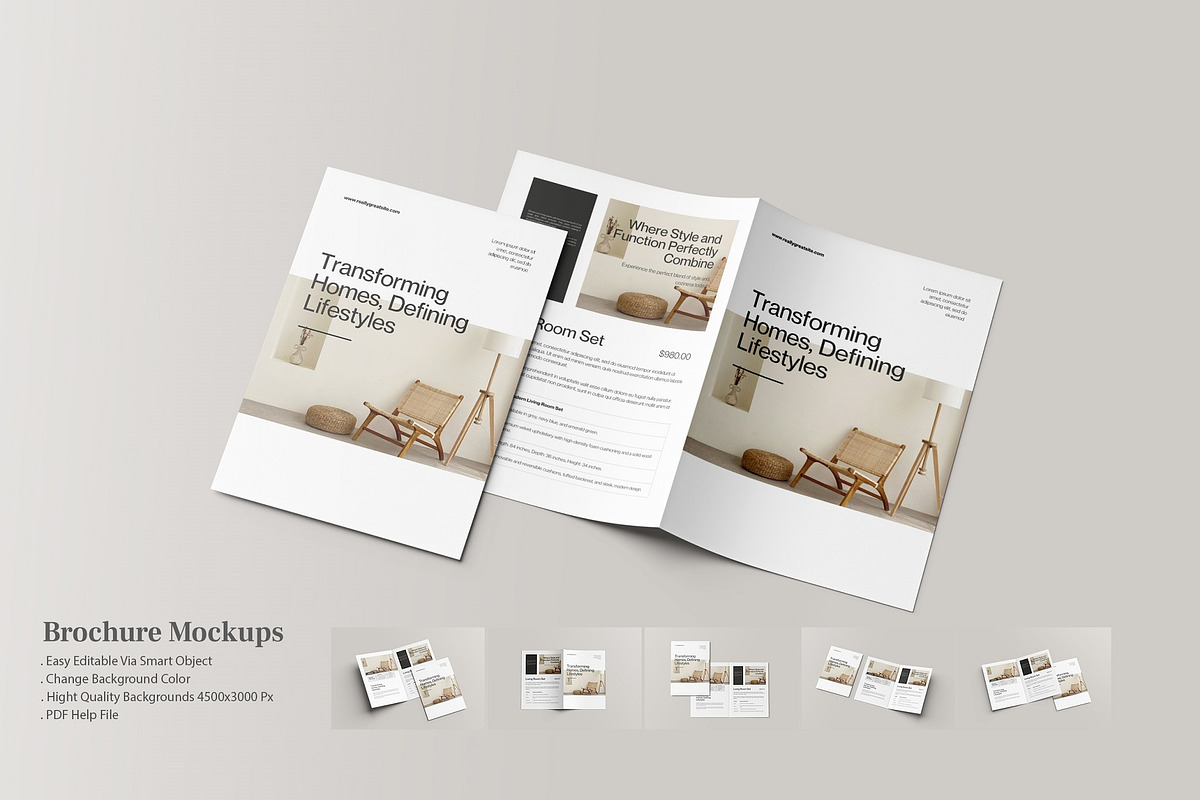 Brochure Mockups, a Brochure Template by Graphic_world89 (Photo 1 of 7)