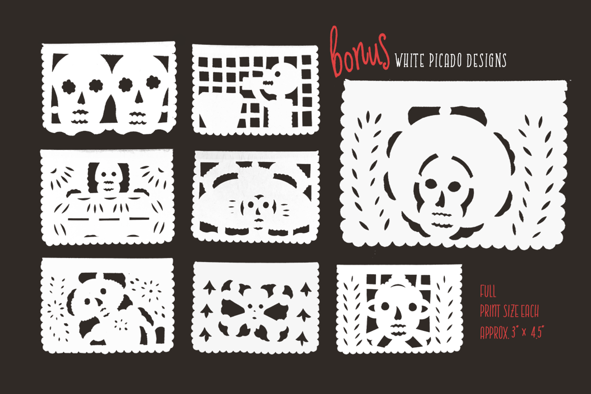 Day of the Dead Papel Picado, a Graphic by KLUGE+CO (Photo 4 of 5)