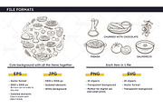 Spanish Food Doodle Clip Arts, a Food Illustration by insemar (Thumbnail 3 of 4)
